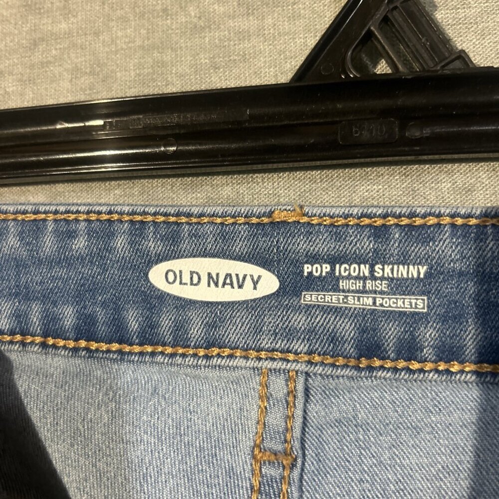 Old Navy Womens Jeans Size 6 Pop Icon Skinny High Rise Secret Slim Pockets Blue - Picture 7 of 9